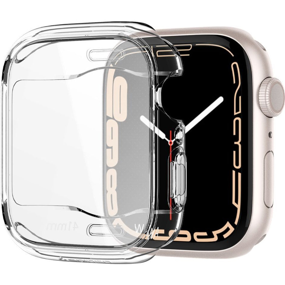 Schutzhülle Spigen Ultra Hybrid für Apple Watch 9 / 8 / 7 41 mm, Transparent