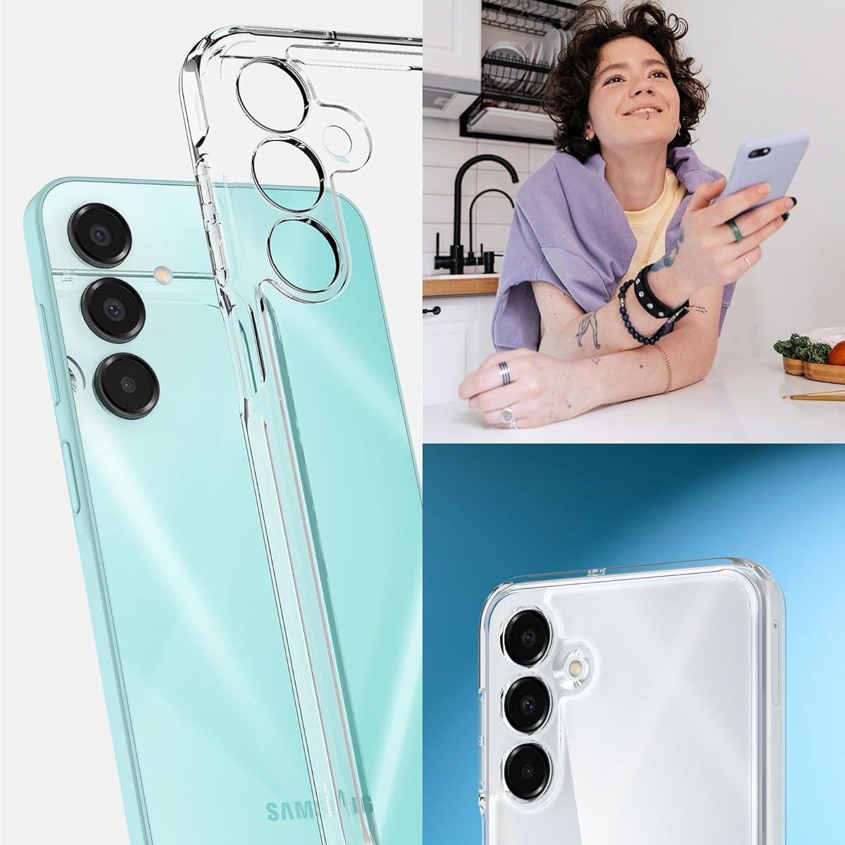 Handyhülle für Galaxy A16 4G / 5G, Spigen Ultra Hybrid, Transparent