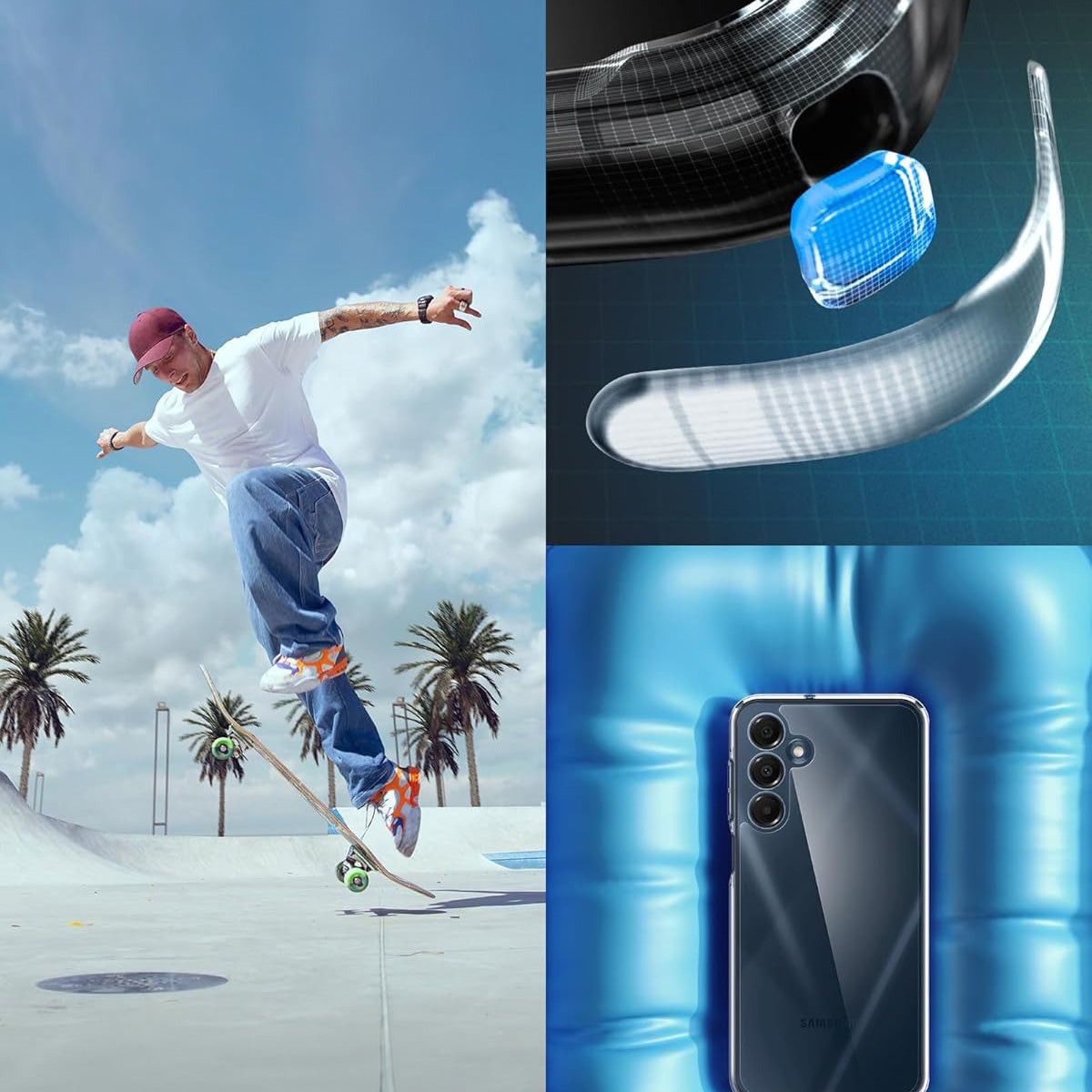 Handyhülle für Galaxy A16 4G / 5G, Spigen Ultra Hybrid, Transparent