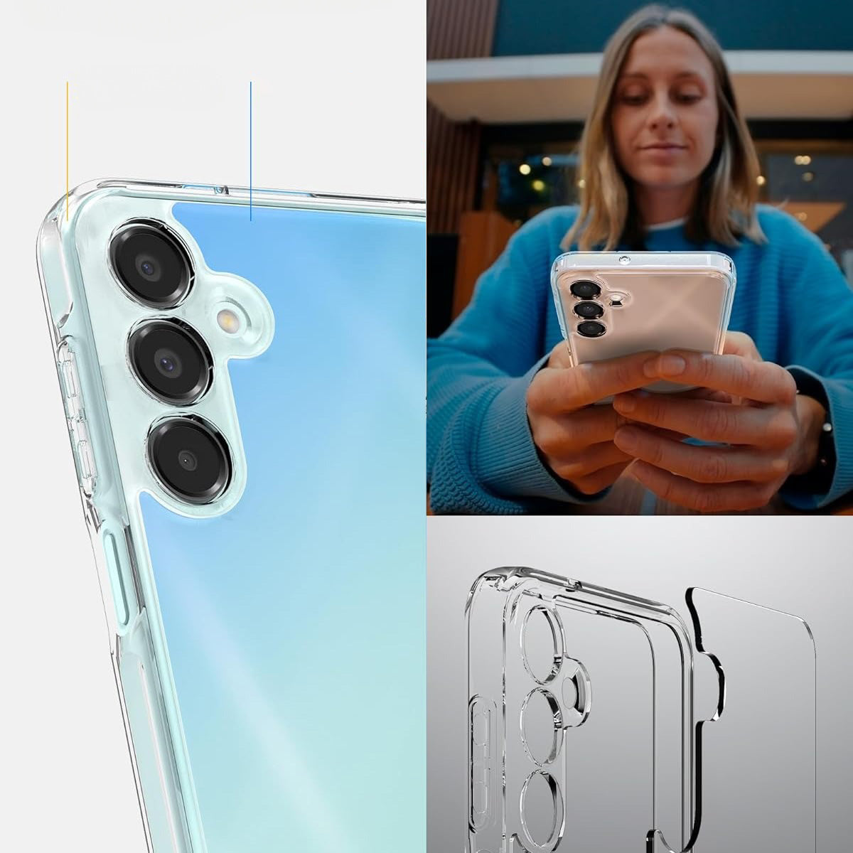 Handyhülle für Galaxy A16 4G / 5G, Spigen Ultra Hybrid, Transparent