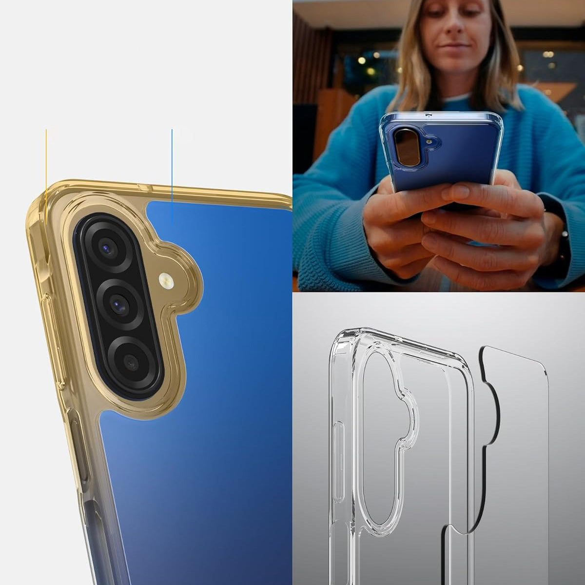 Handyhülle für Galaxy A17 4G / 5G, Spigen Ultra Hybrid, Transparent