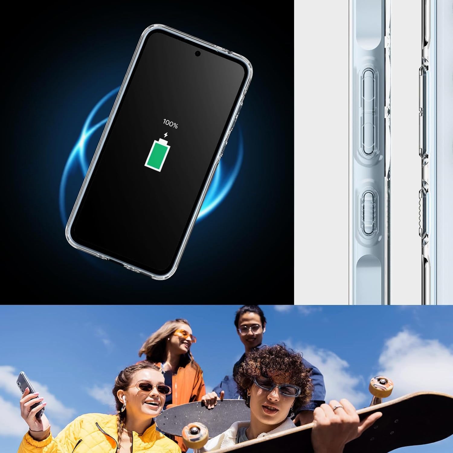 Schutzhülle für Galaxy A35 5G, Spigen Ultra Hybrid, Transparent