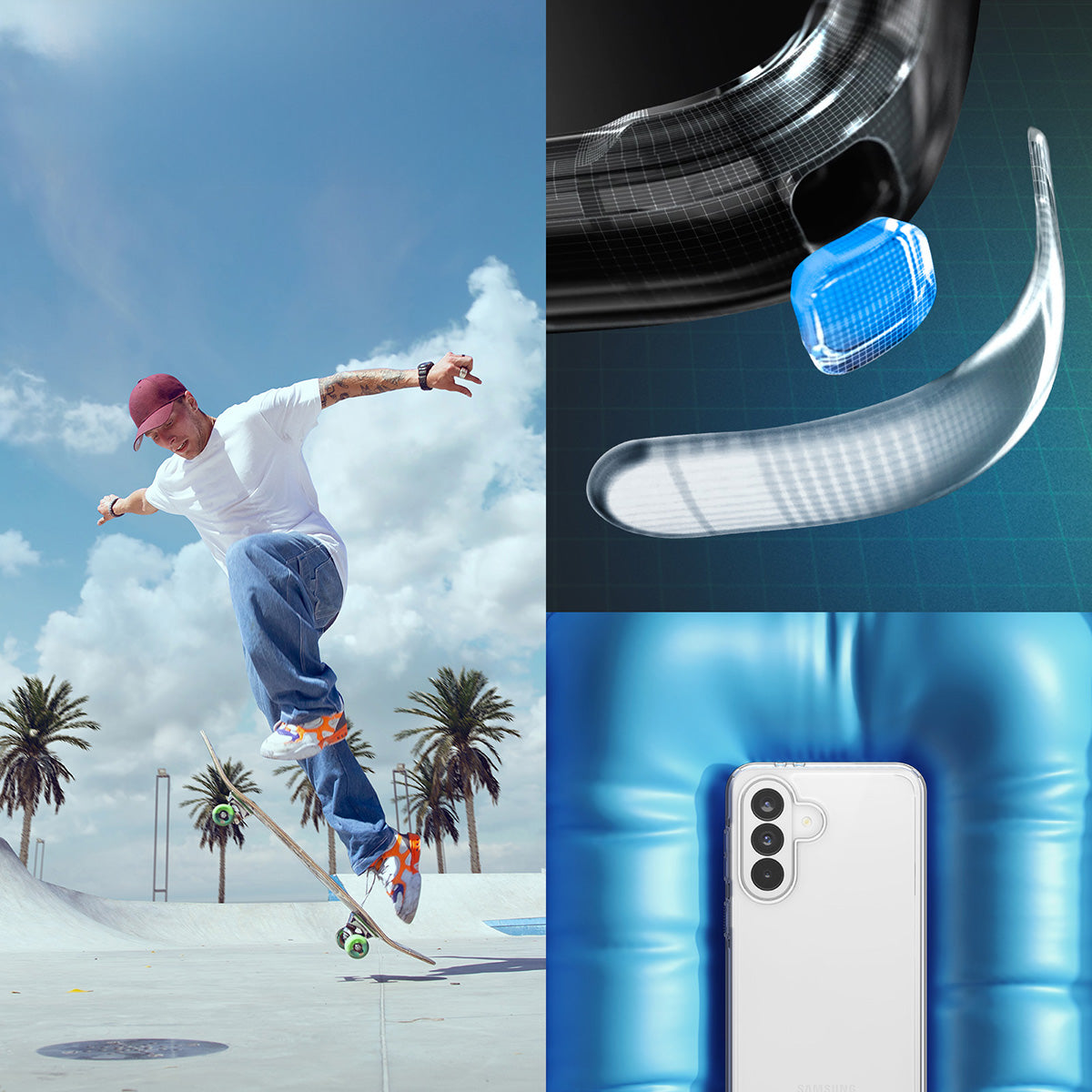 Handyhülle für Galaxy A37 5G, Spigen Ultra Hybrid, Transparent
