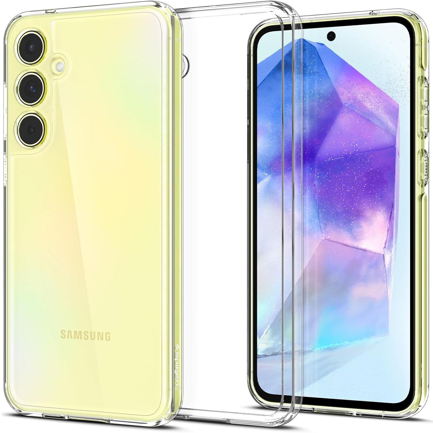 Schutzhülle für Galaxy A55 5G, Spigen Ultra Hybrid, Transparent