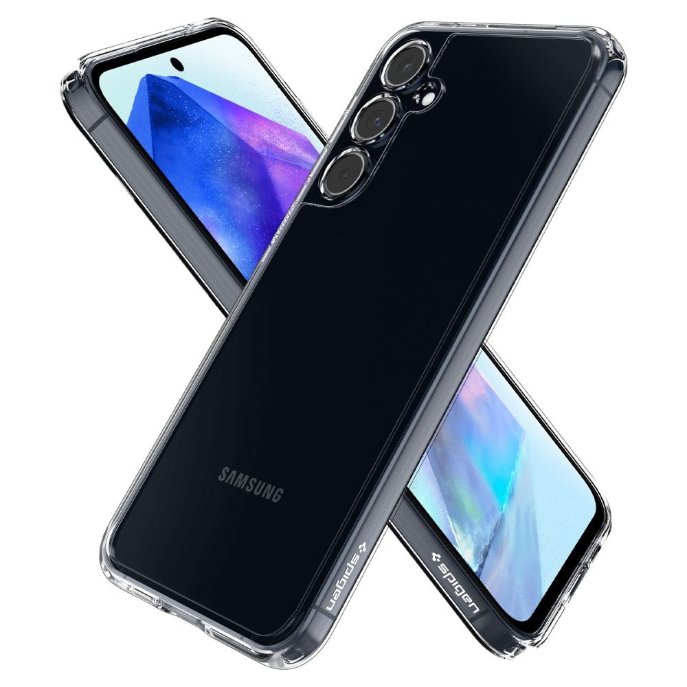 Schutzhülle für Galaxy A55 5G, Spigen Ultra Hybrid, Transparent