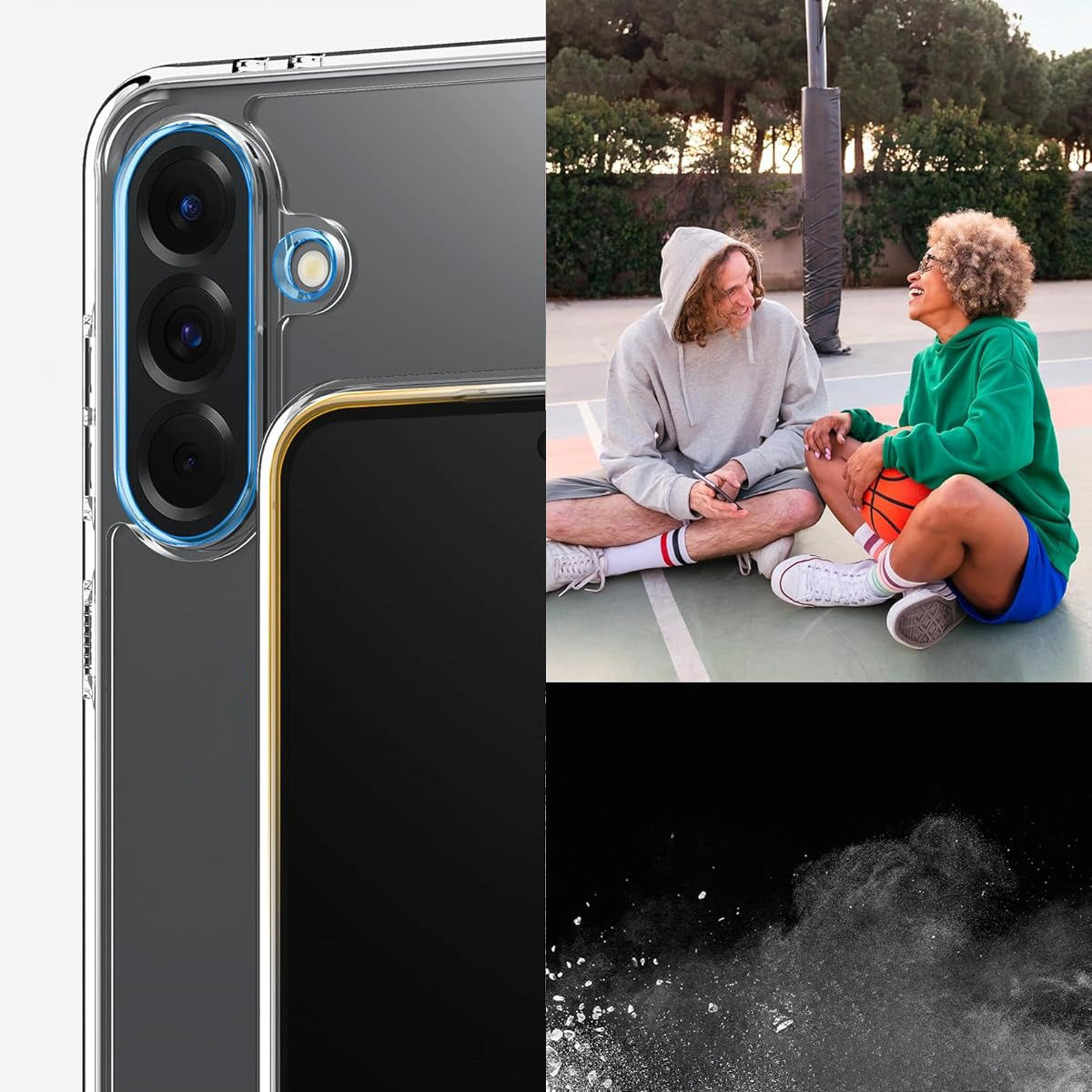 Handyhülle für Galaxy A56 5G, Spigen Ultra Hybrid, Transparent