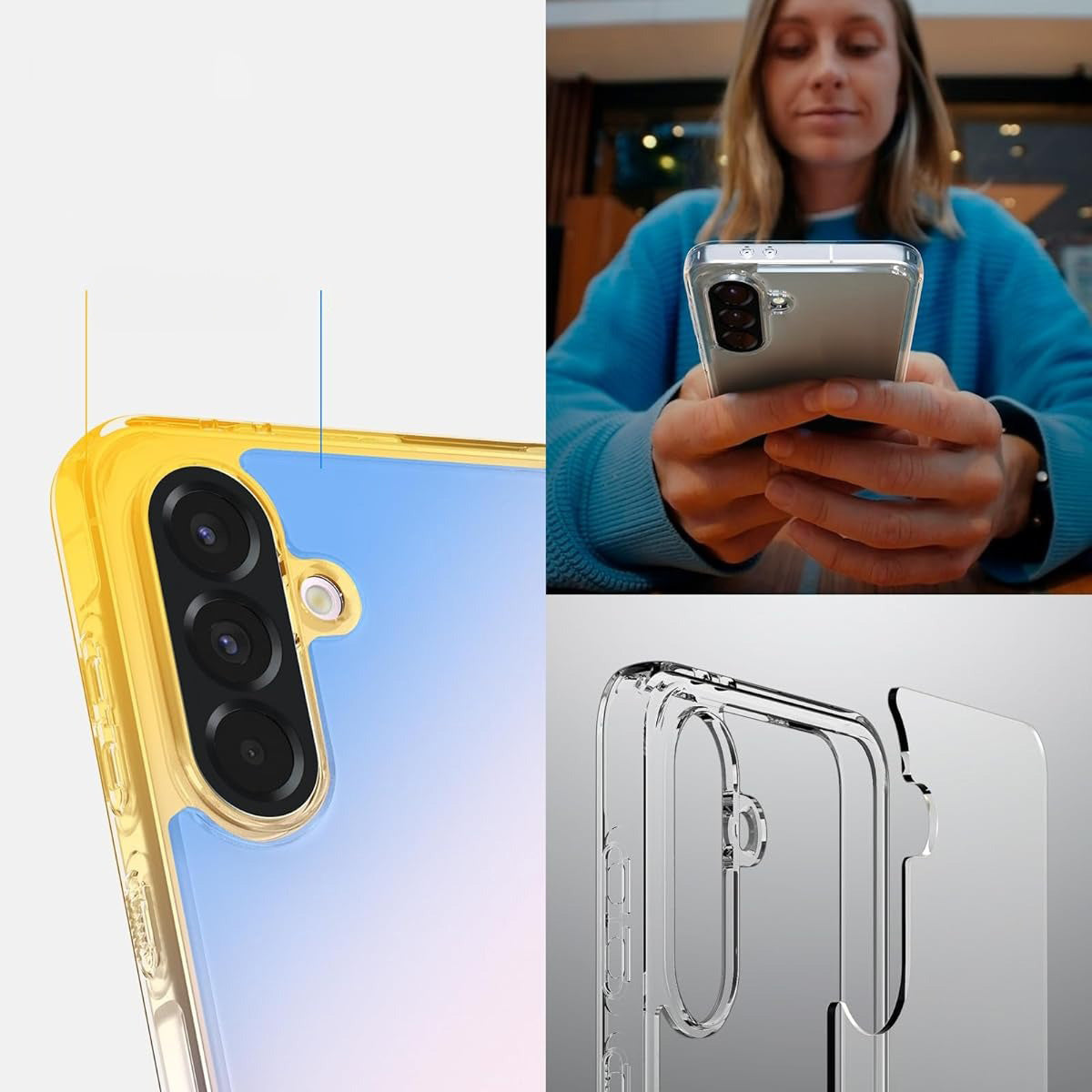 Handyhülle für Galaxy A56 5G, Spigen Ultra Hybrid, Transparent