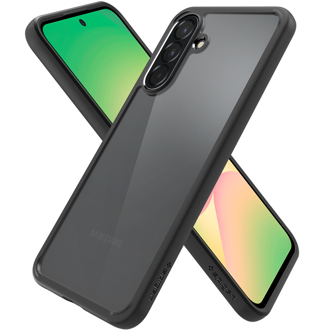 Handyhülle für Galaxy A56 5G, Spigen Ultra Hybrid, Transparent-Schwarz