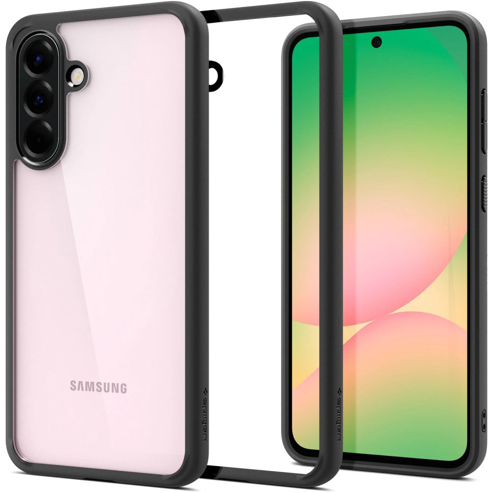 Handyhülle für Galaxy A56 5G, Spigen Ultra Hybrid, Transparent-Schwarz