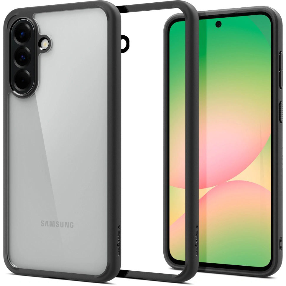 Handyhülle für Galaxy A56 5G, Spigen Ultra Hybrid, Transparent-Schwarz