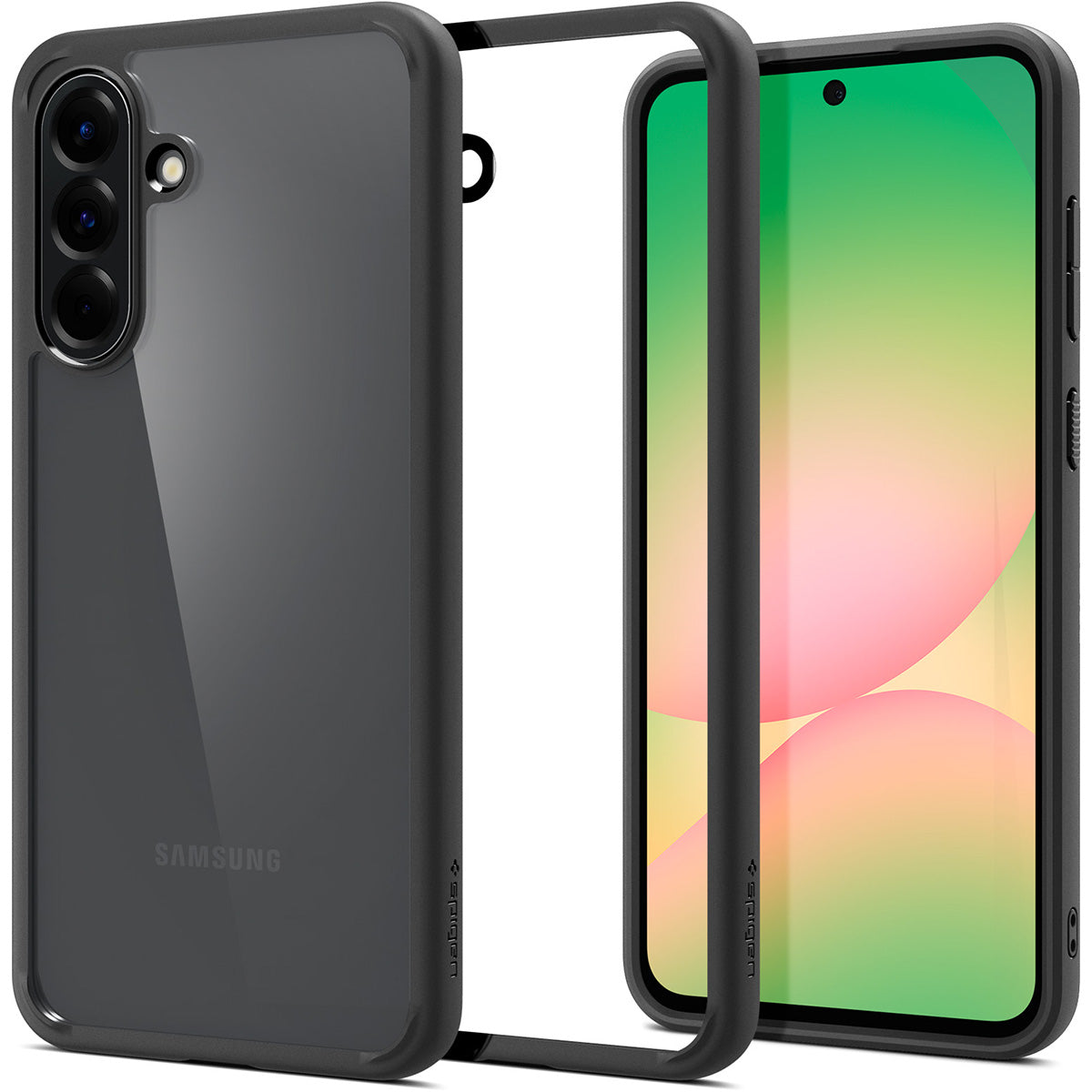 Handyhülle für Galaxy A56 5G, Spigen Ultra Hybrid, Transparent-Schwarz