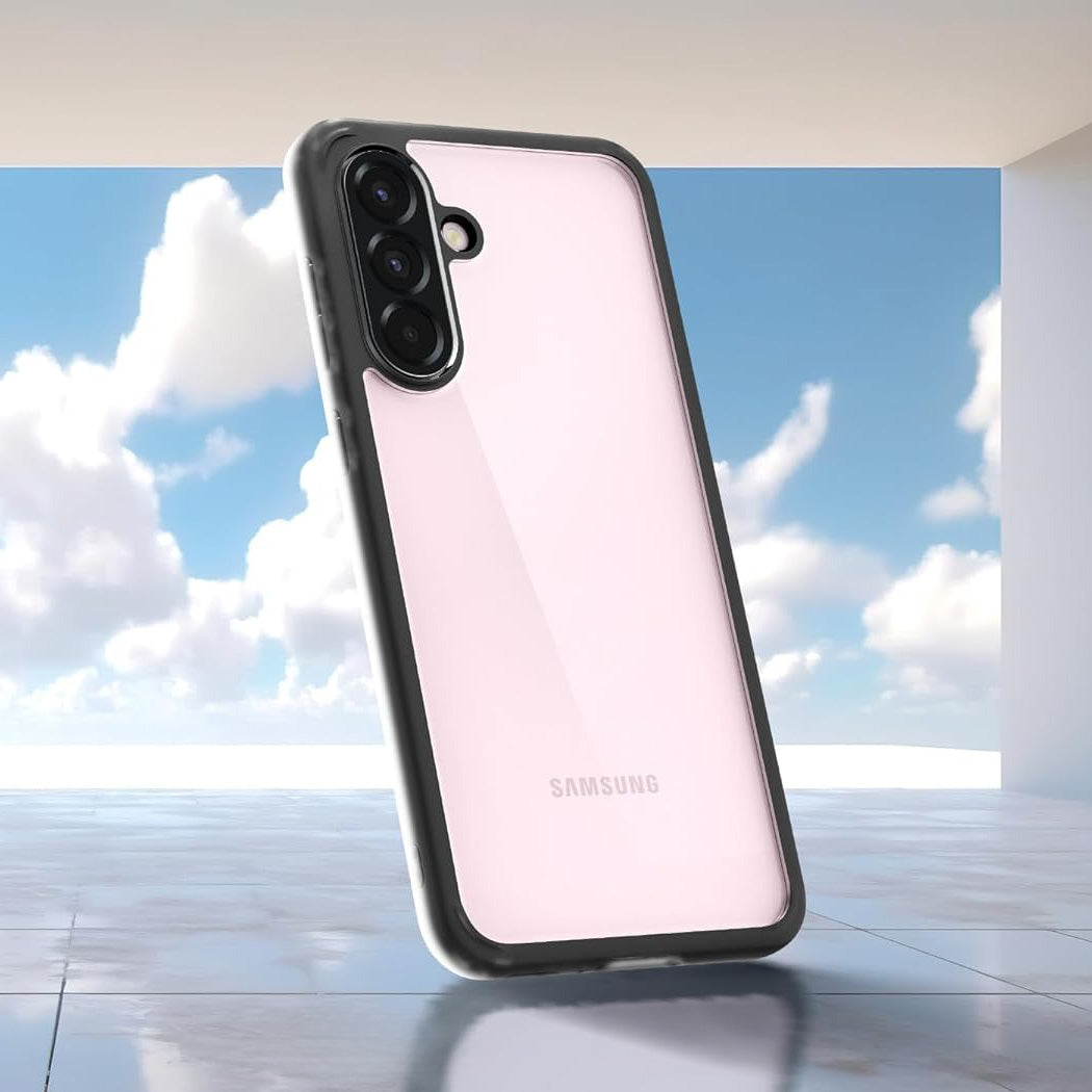 Handyhülle für Galaxy A56 5G, Spigen Ultra Hybrid, Transparent-Schwarz