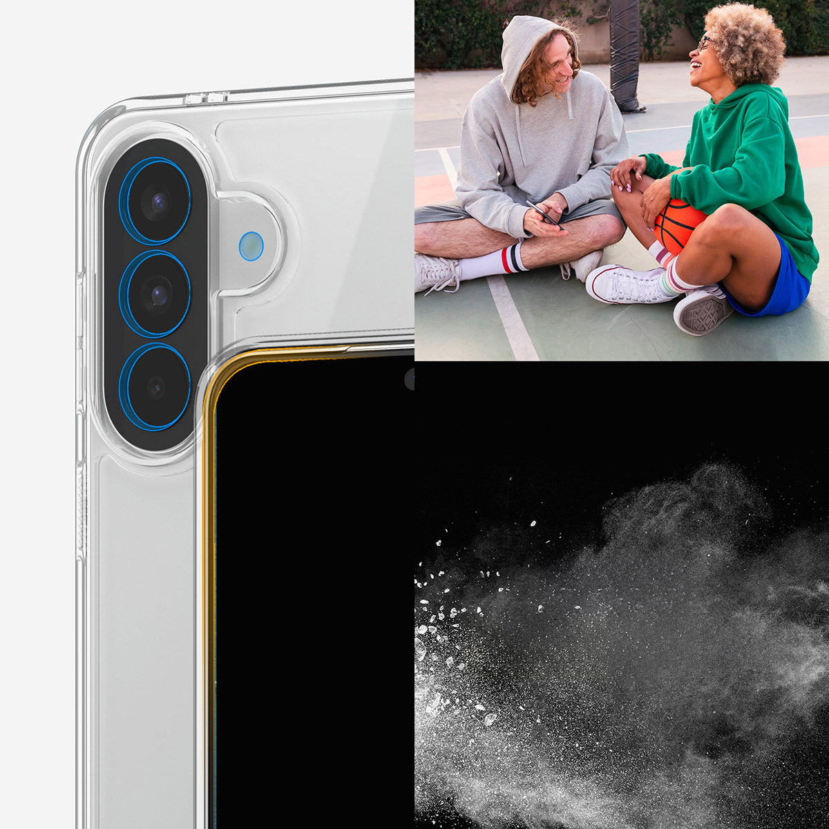 Handyhülle für Galaxy A57 5G, Spigen Ultra Hybrid, Transparent