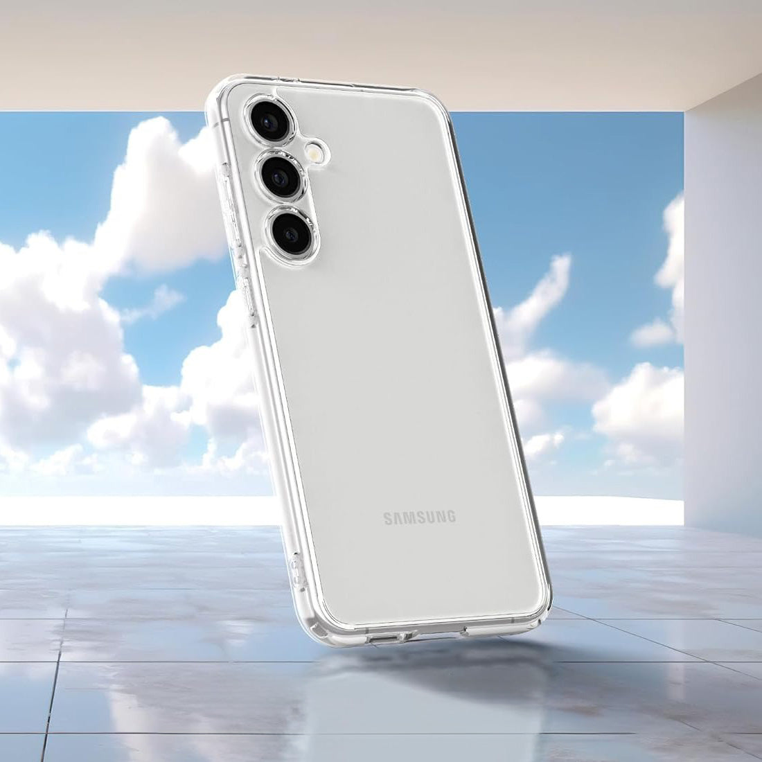 Handyhülle für Galaxy S24 FE, Spigen Ultra Hybrid, Transparent
