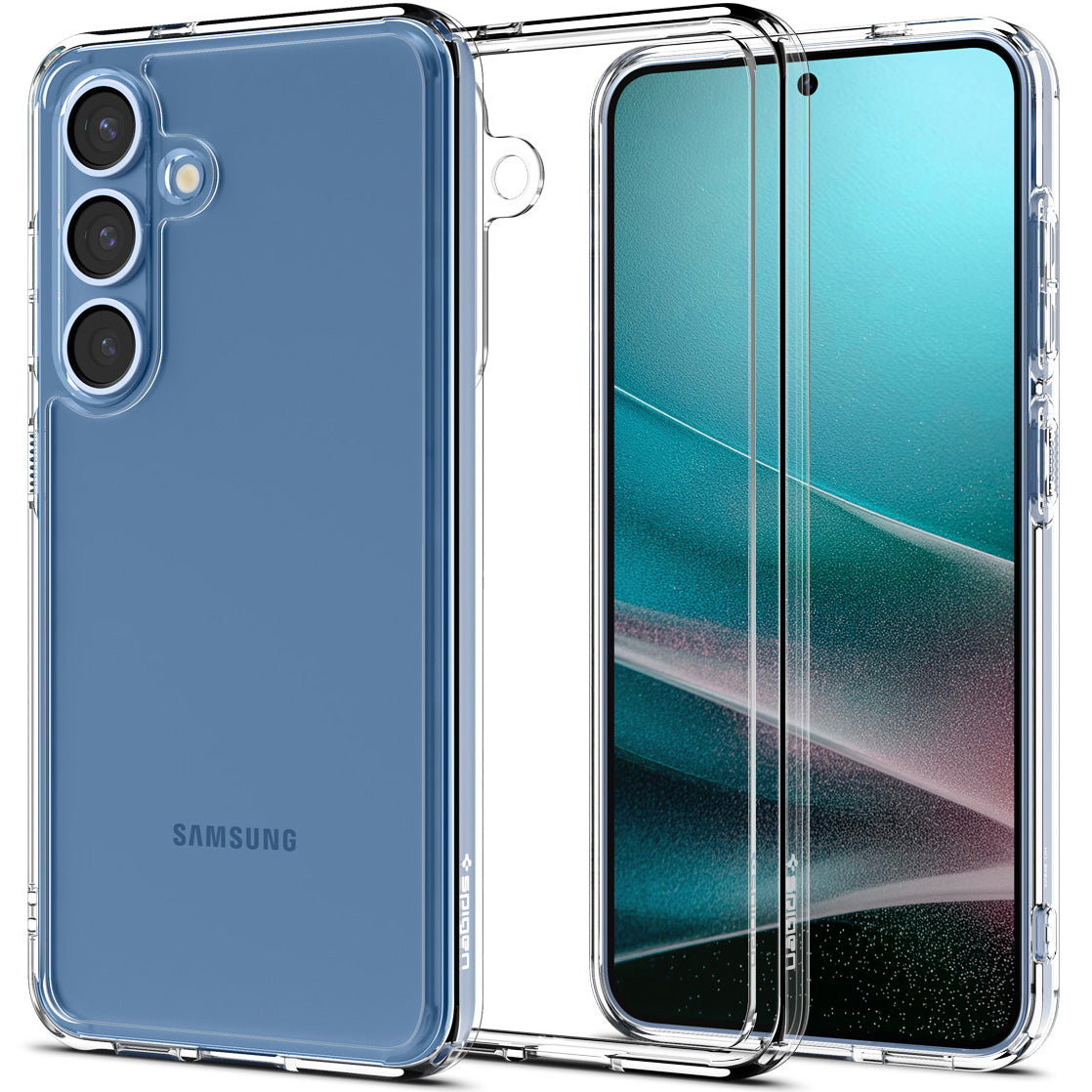 Handyhülle für Galaxy S25, Spigen Ultra Hybrid, Transparent