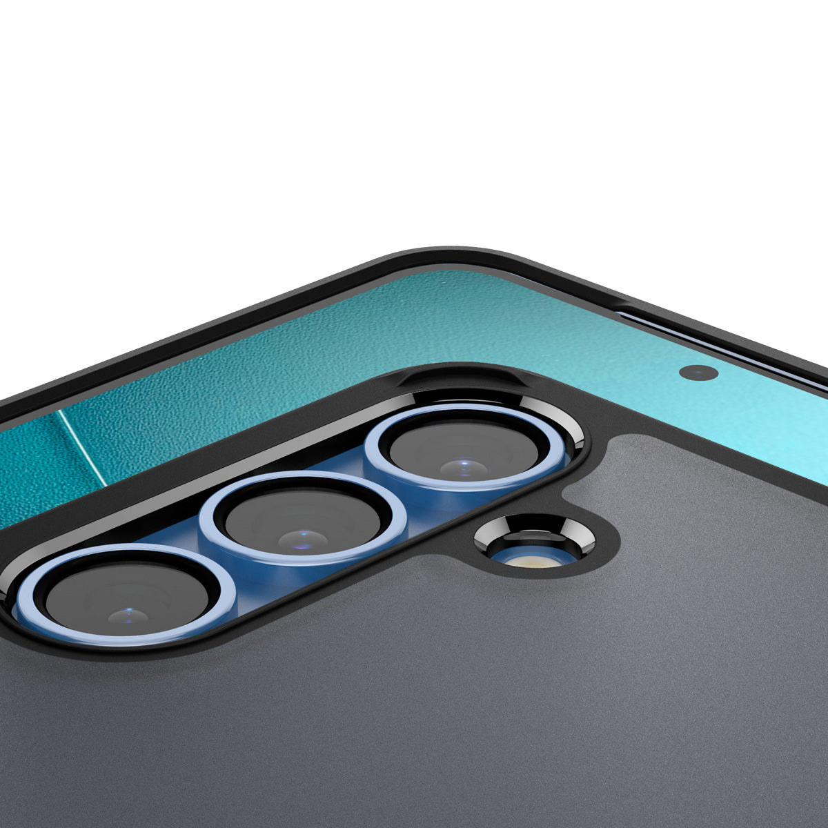 Handyhülle für Galaxy S25, Spigen Ultra Hybrid, Durchscheinend-Schwarz