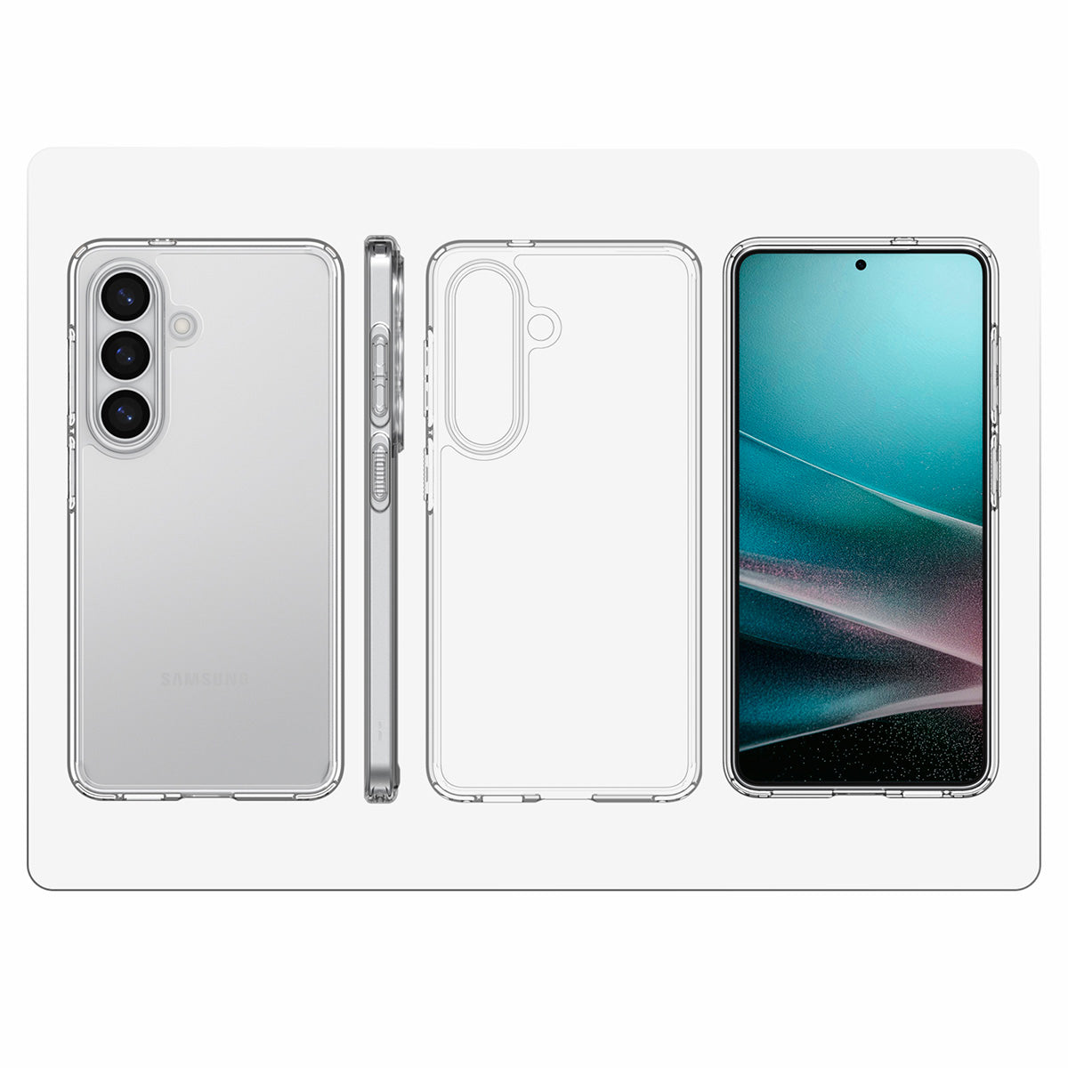 Handyhülle für Galaxy S26, Spigen Ultra Hybrid, Transparent