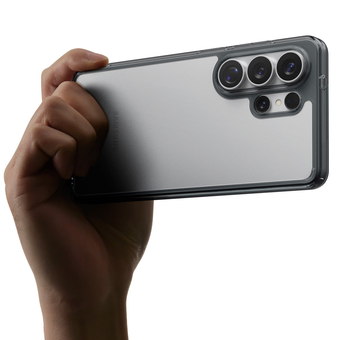 Handyhülle für Galaxy S26 Ultra, Spigen Ultra Hybrid, Transparent-Rauchfarben