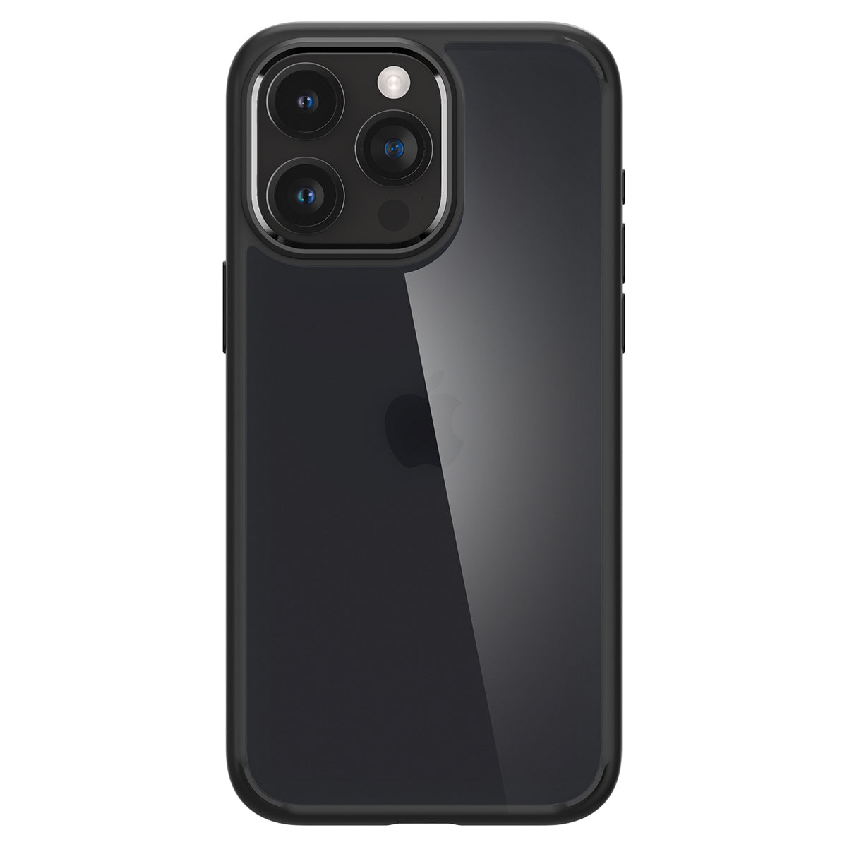 Schutzhülle Spigen Ultra Hybrid für Apple iPhone 15 Pro, Durchscheinend-Schwarz