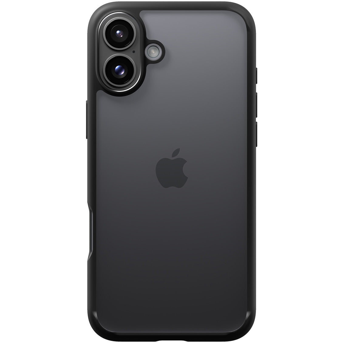 Handyhülle für iPhone 16, Spigen Ultra Hybrid, Transparent-Schwarz