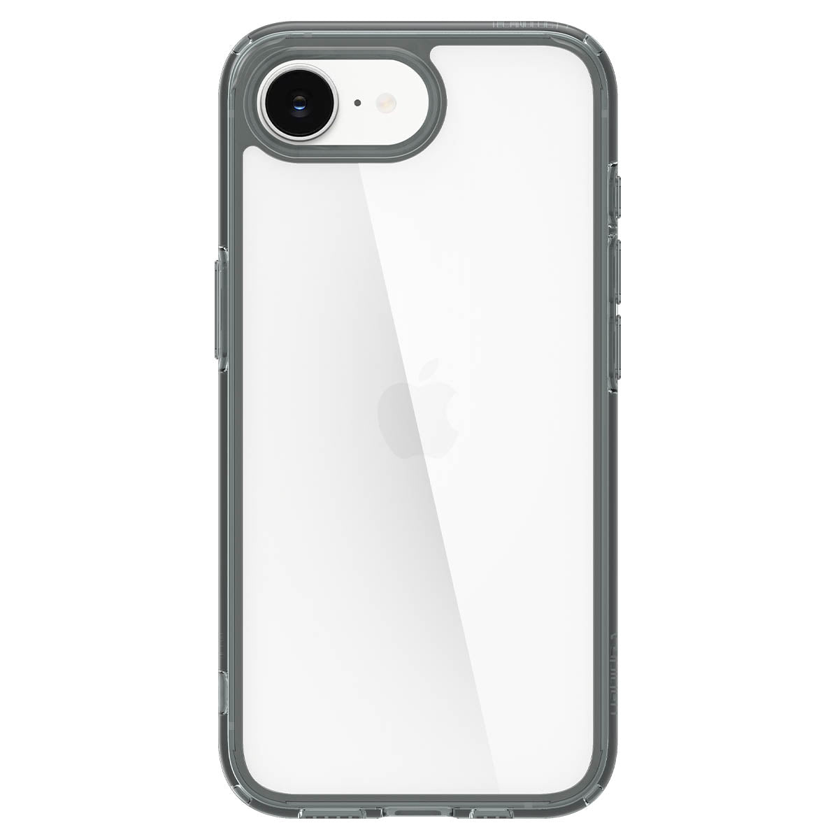 Handyhülle für iPhone 17e / 16e, Spigen Ultra Hybrid, Transparent-Rauchfarben