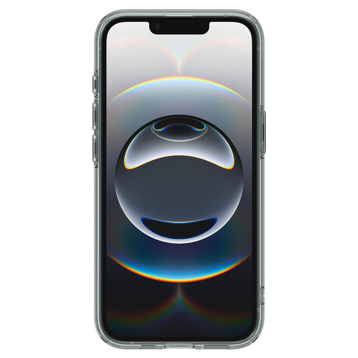 Handyhülle für iPhone 17e / 16e, Spigen Ultra Hybrid, Transparent-Rauchfarben