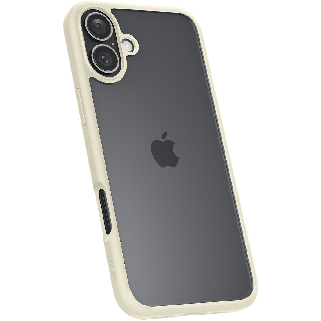 Handyhülle für iPhone 16 Plus, Spigen Ultra Hybrid, Transparent-Beige