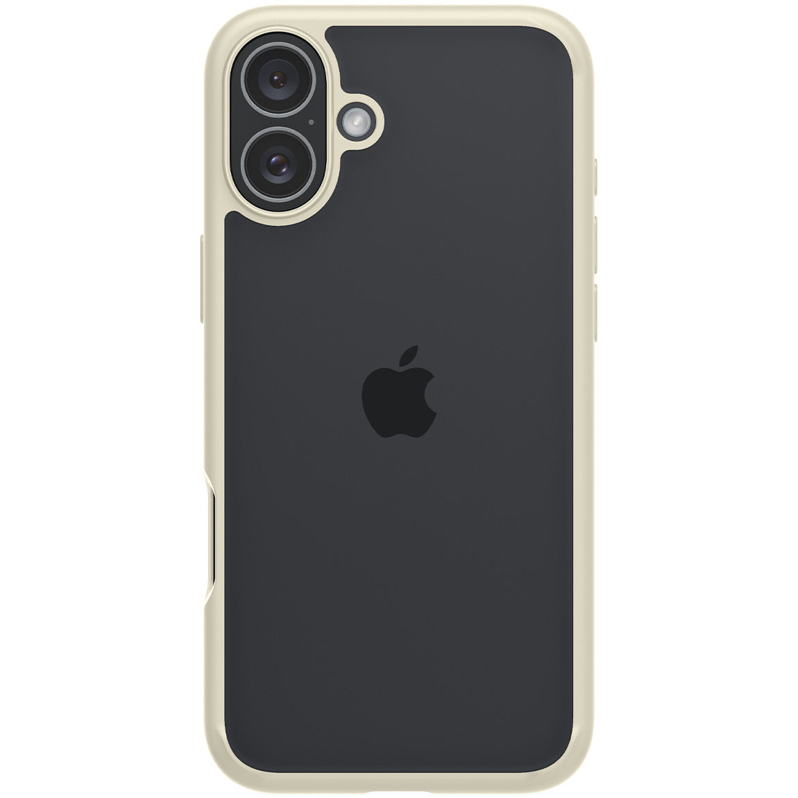 Handyhülle für iPhone 16 Plus, Spigen Ultra Hybrid, Transparent-Beige