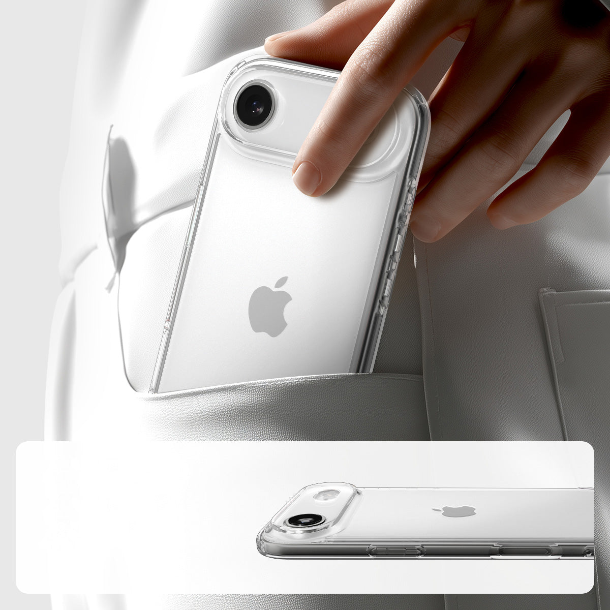 Handyhülle für iPhone Air, Spigen Ultra Hybrid, Transparent