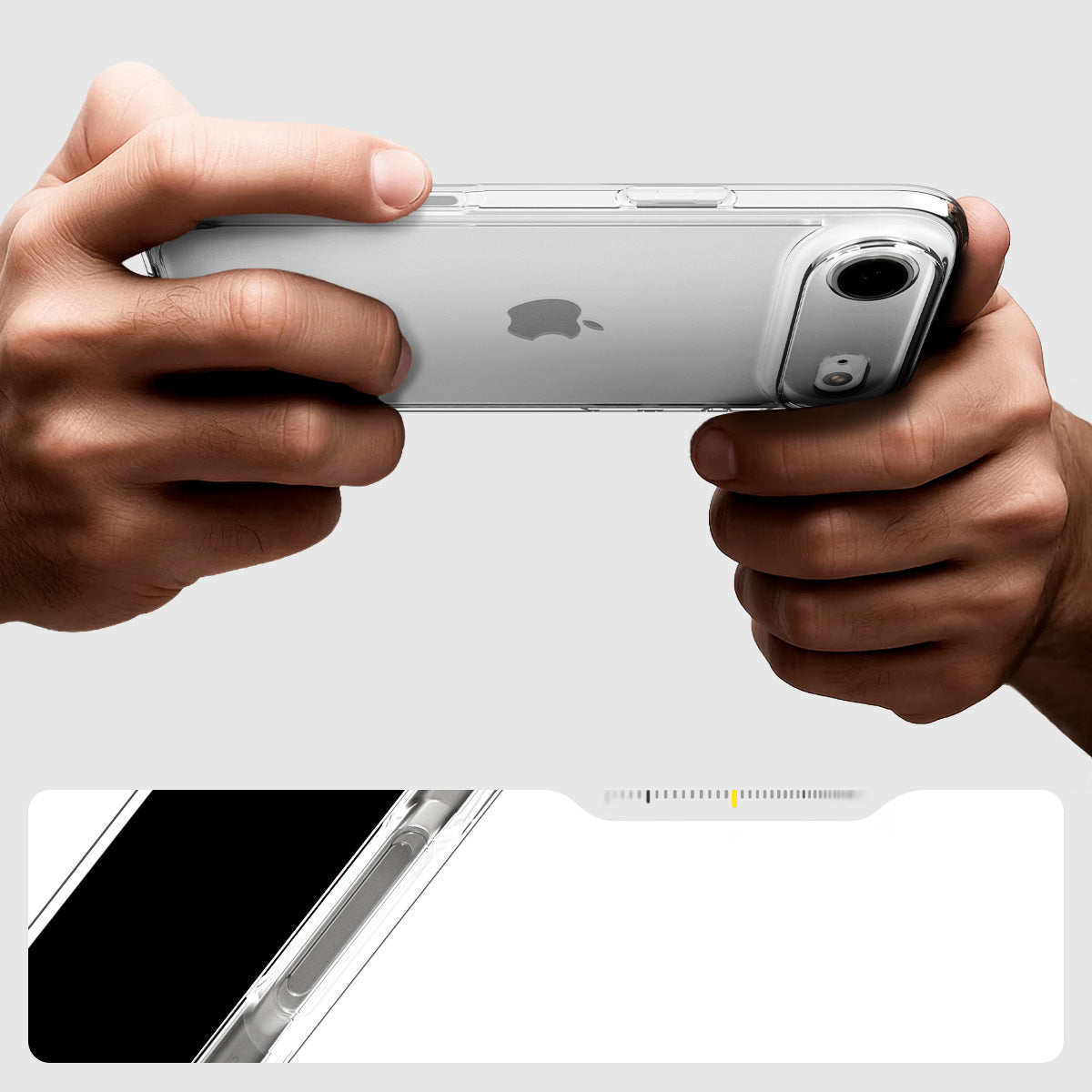 Handyhülle für iPhone Air, Spigen Ultra Hybrid, Transparent