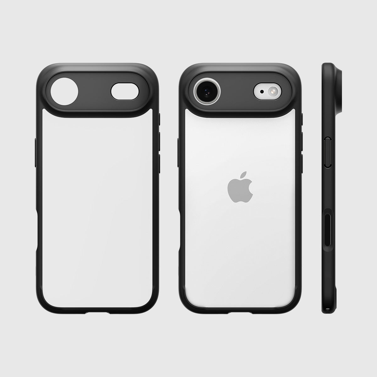 Handyhülle für iPhone Air, Spigen Ultra Hybrid, Transparent-Schwarz