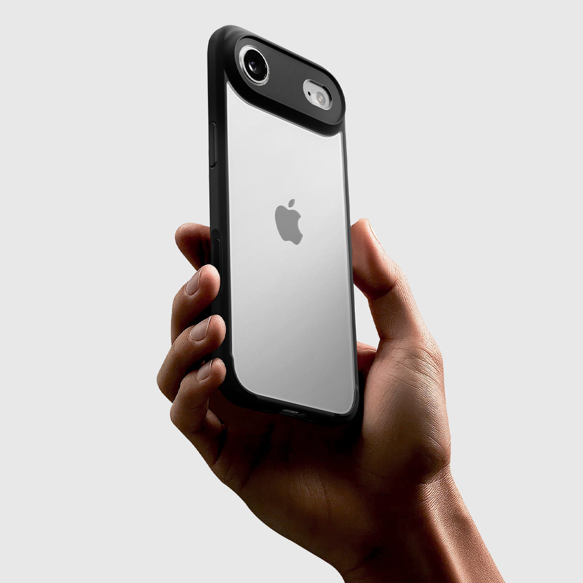 Handyhülle für iPhone Air, Spigen Ultra Hybrid, Transparent-Schwarz