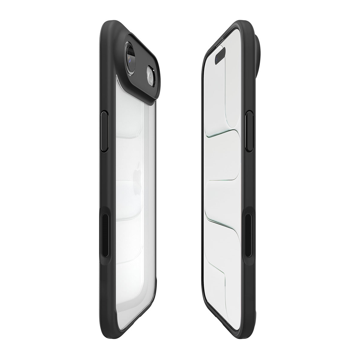 Handyhülle für iPhone Air, Spigen Ultra Hybrid, Transparent-Schwarz
