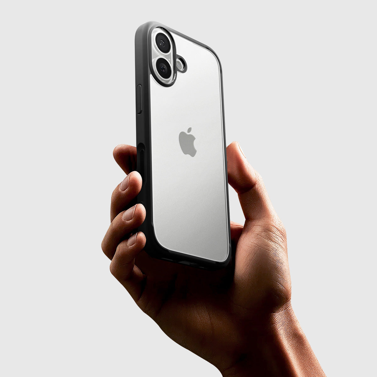 Handyhülle für iPhone 17, Spigen Ultra Hybrid, Transparent-Schwarz