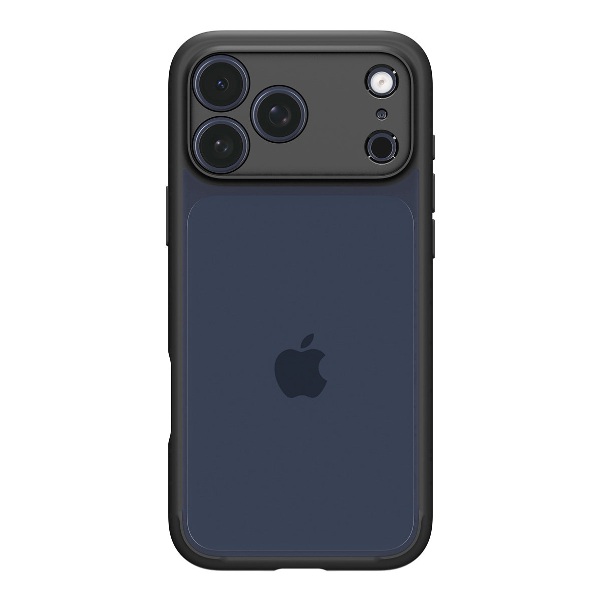 Handyhülle für iPhone 17 Pro, Spigen Ultra Hybrid, Transparent-Schwarz