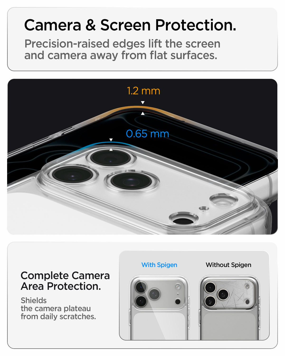 Handyhülle für iPhone 18 Pro, Spigen Ultra Hybrid, Transparent (2/13)