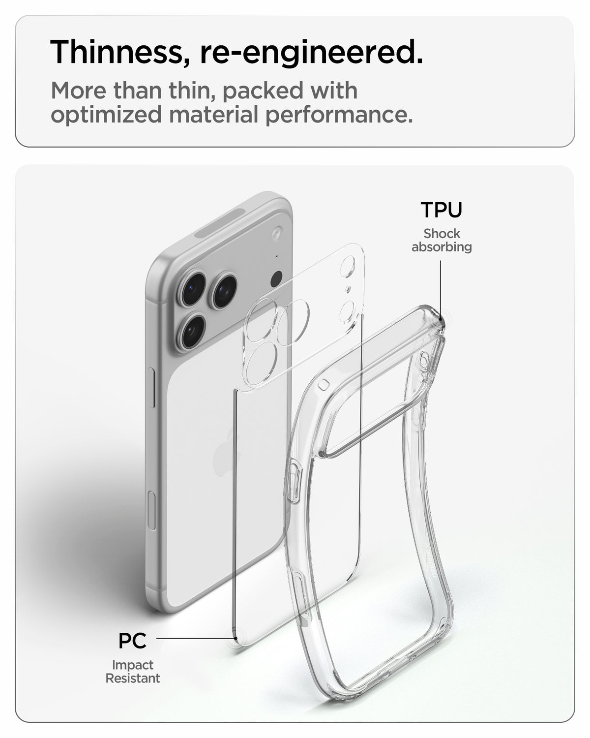Handyhülle für iPhone 18 Pro Max, Spigen Ultra Hybrid, Transparent (12/13)
