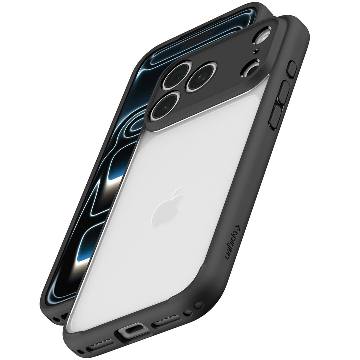 Handyhülle für iPhone 18 Pro Max, Spigen Ultra Hybrid, Transparent-Schwarz (4/13)