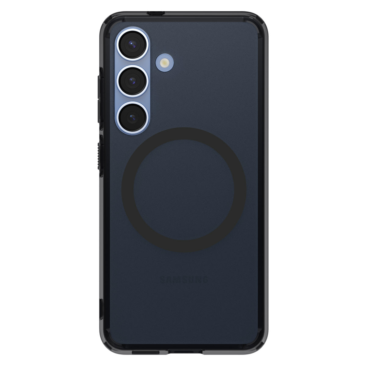 Handyhülle für Galaxy S25, Spigen Ultra Hybrid Mag mit MagSafe, Durchscheinend-Schwarz
