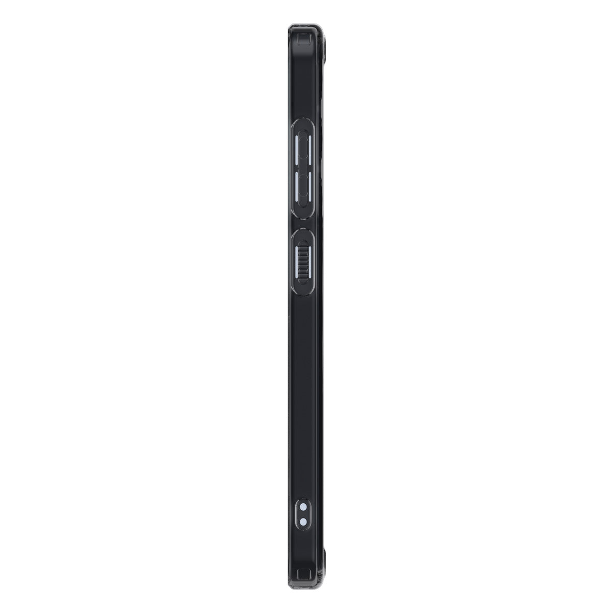 Handyhülle für Galaxy S25, Spigen Ultra Hybrid Mag mit MagSafe, Durchscheinend-Schwarz
