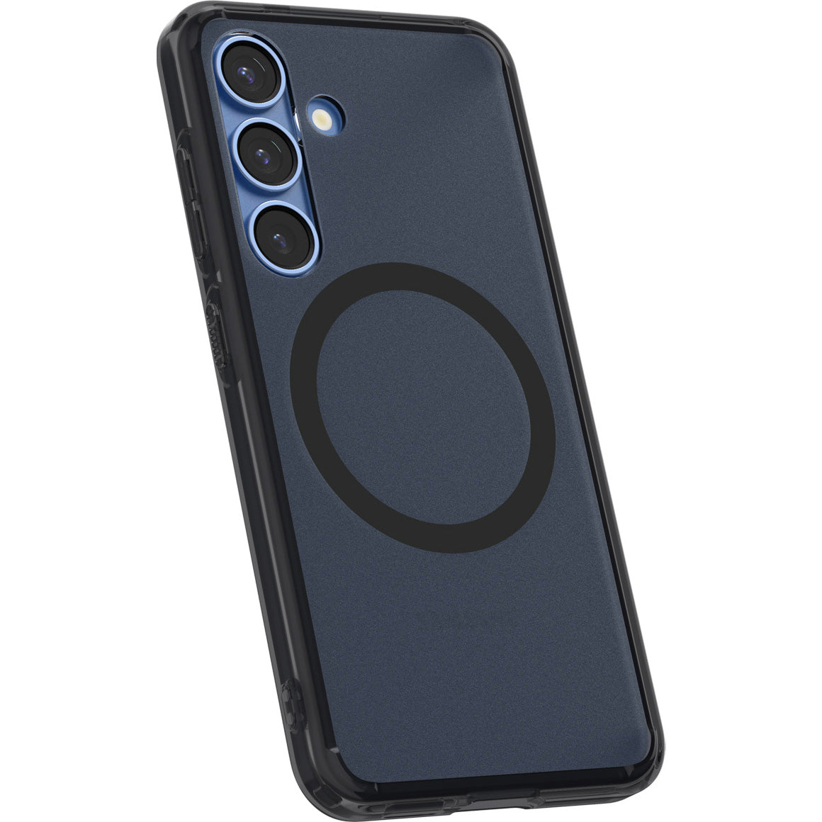 Handyhülle für Galaxy S25, Spigen Ultra Hybrid Mag mit MagSafe, Durchscheinend-Schwarz