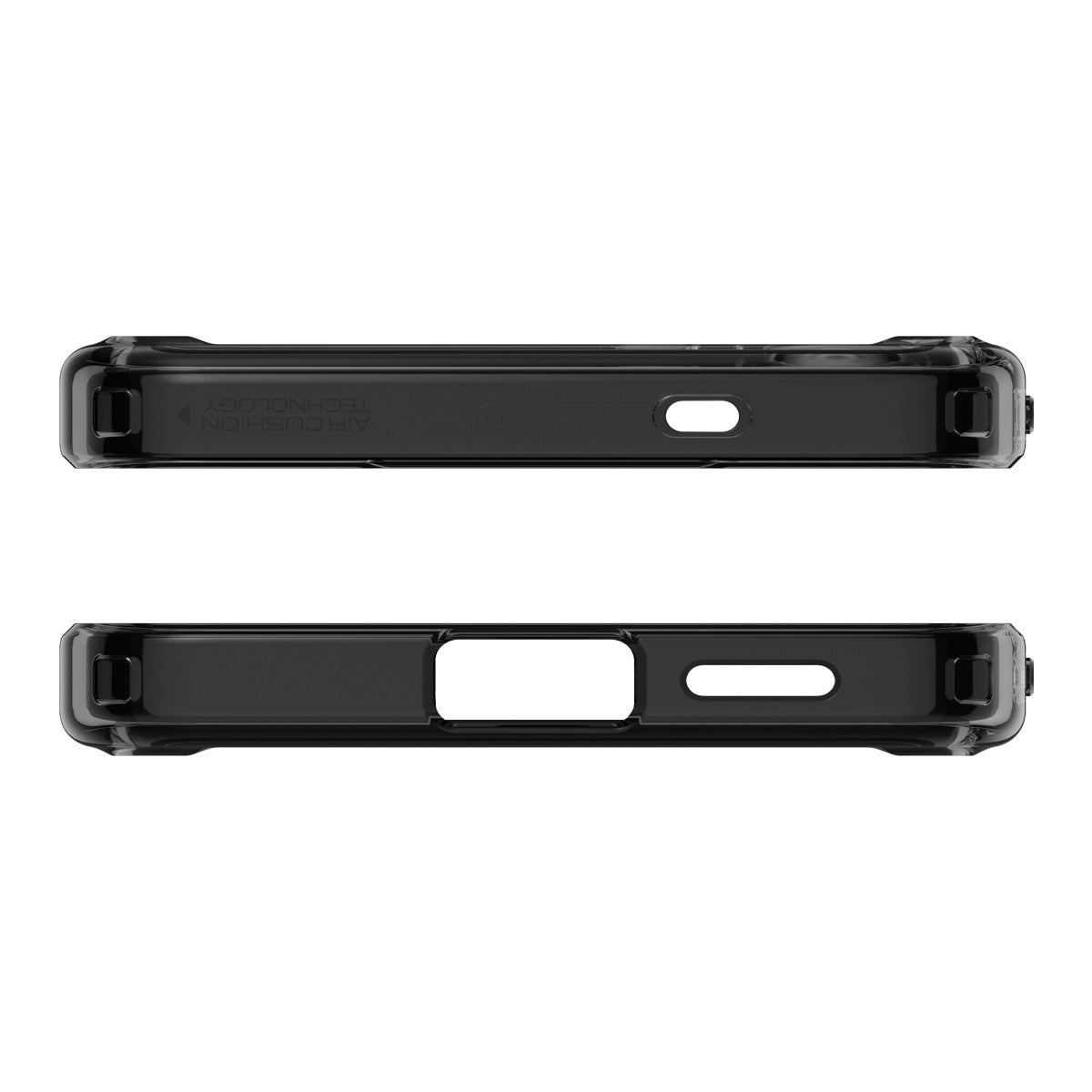 Handyhülle für Galaxy S25, Spigen Ultra Hybrid Mag mit MagSafe, Durchscheinend-Schwarz