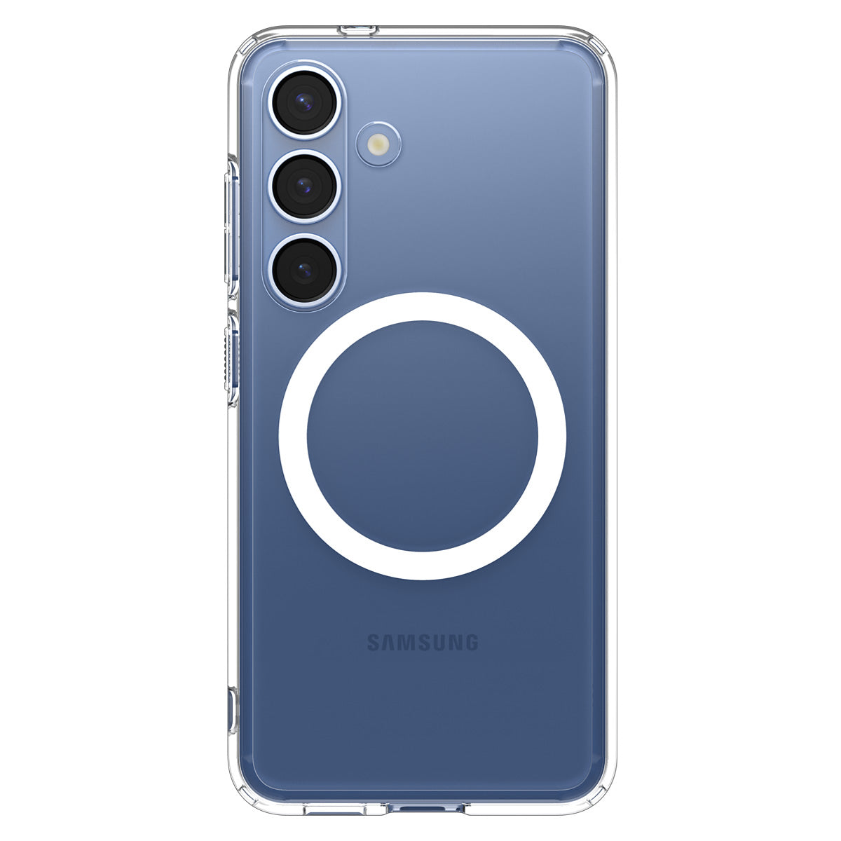 Handyhülle für Galaxy S25 Plus, Spigen Ultra Hybrid Mag mit MagSafe, Transparent-Weiß
