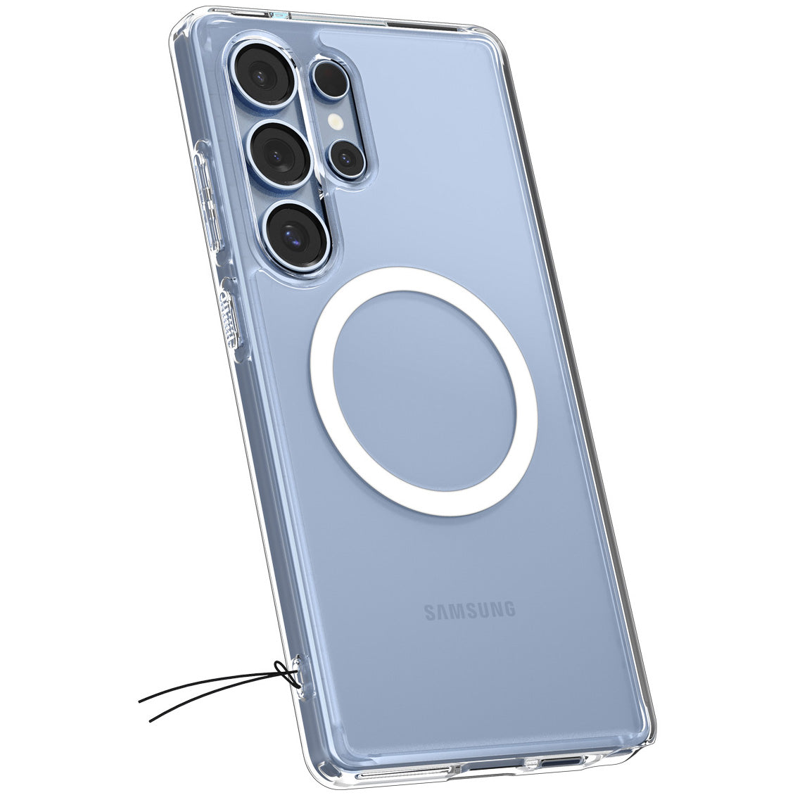Handyhülle für Galaxy S25 Ultra, Spigen Ultra Hybrid Mag mit MagSafe, Transparent-Weiß