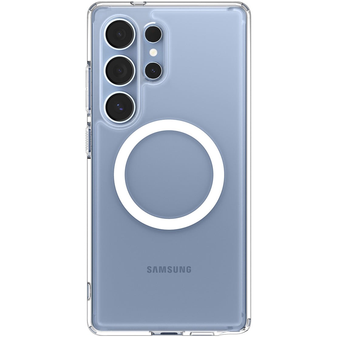 Handyhülle für Galaxy S25 Ultra, Spigen Ultra Hybrid Mag mit MagSafe, Transparent-Weiß
