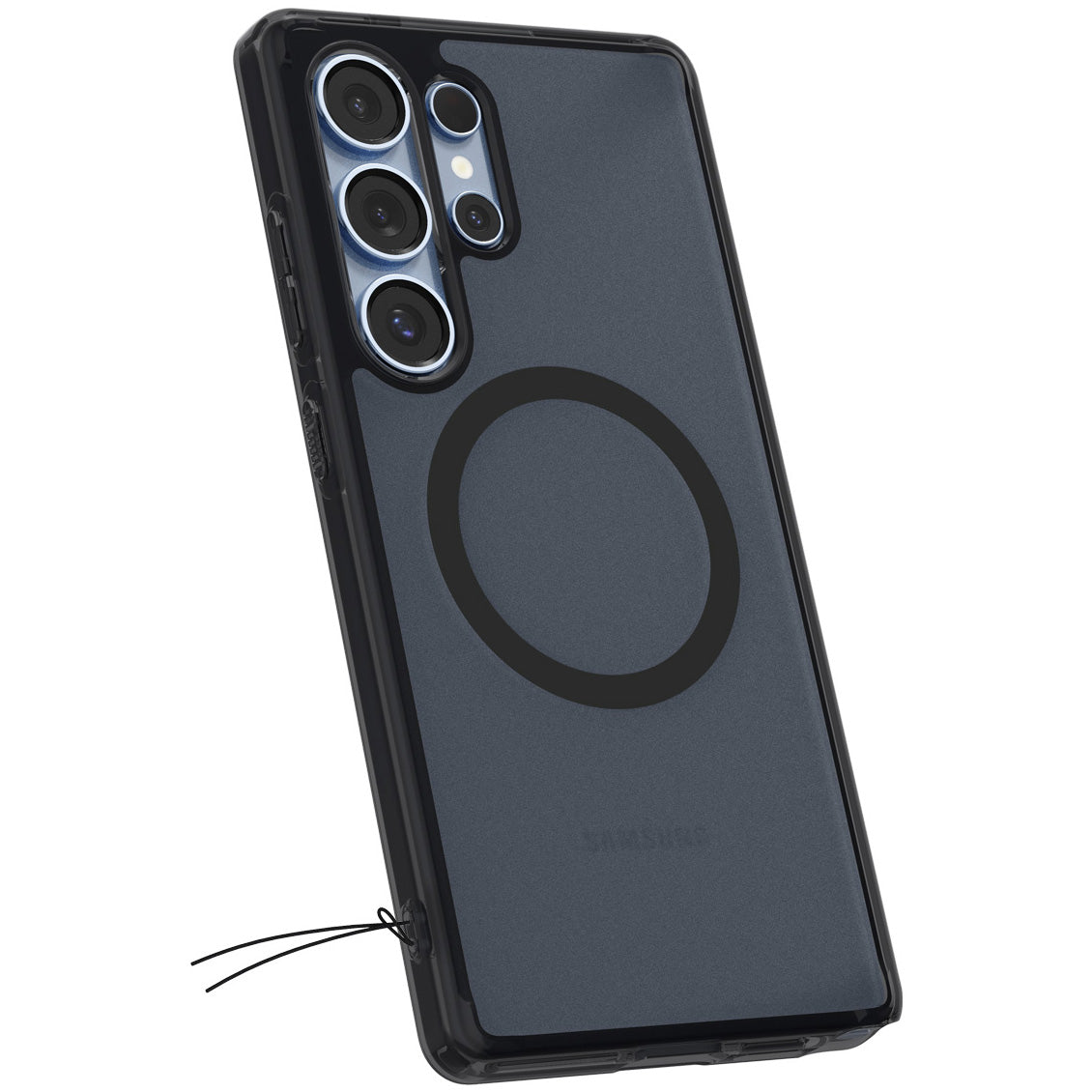Handyhülle für Galaxy S25 Ultra, Spigen Ultra Hybrid Mag mit MagSafe, Durchscheinend-Schwarz