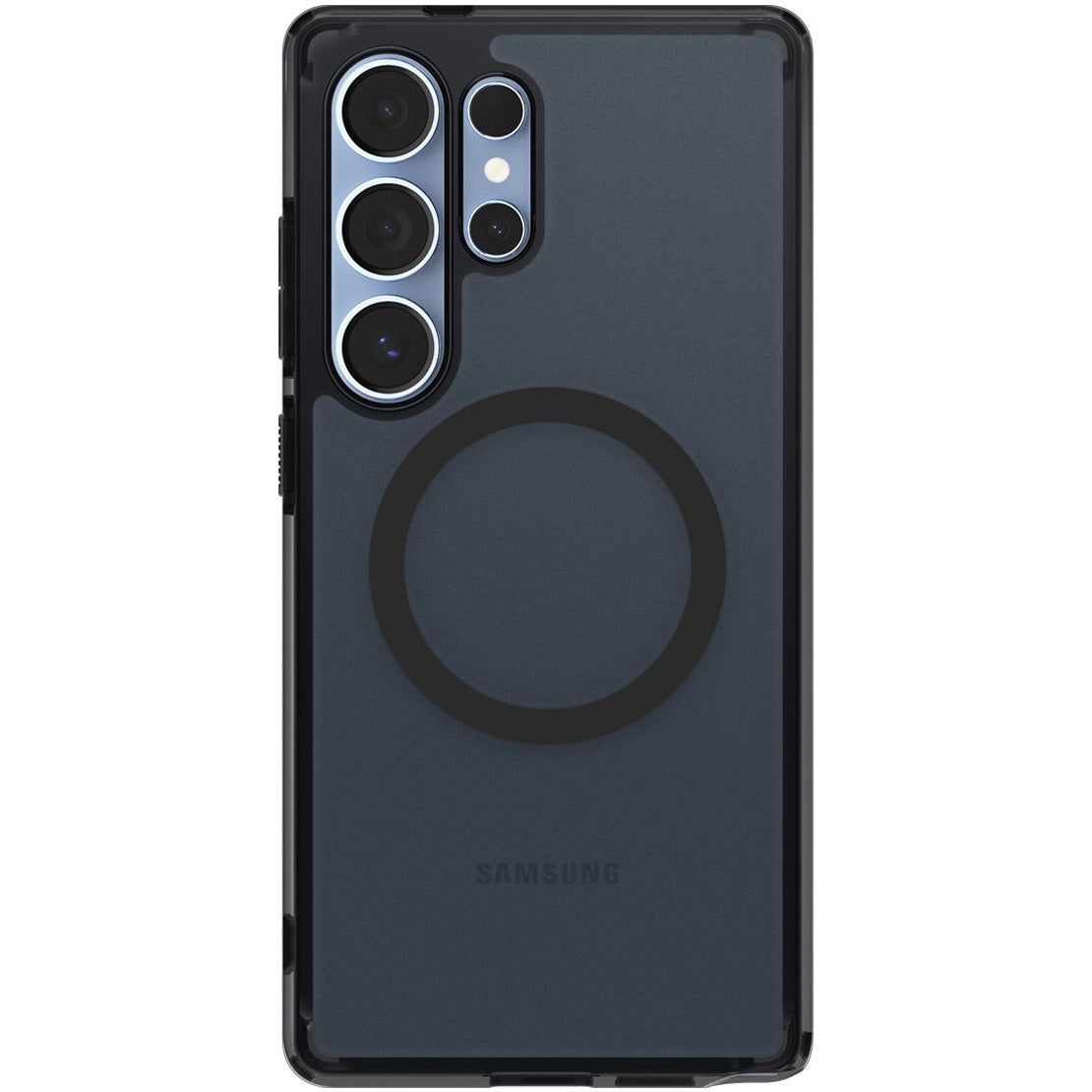 Handyhülle für Galaxy S25 Ultra, Spigen Ultra Hybrid Mag mit MagSafe, Durchscheinend-Schwarz
