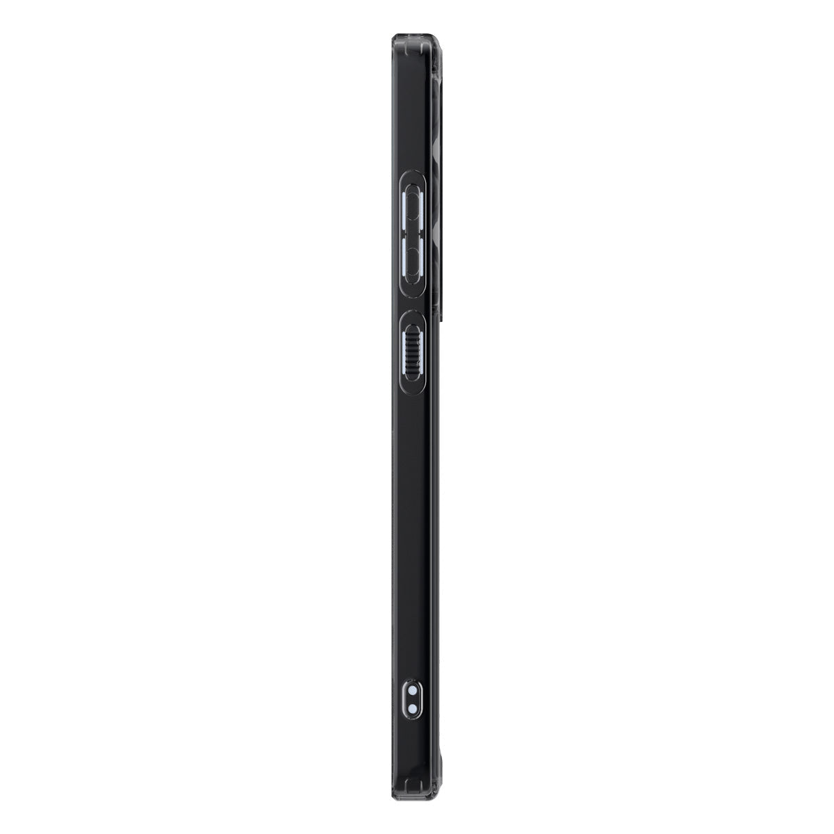 Handyhülle für Galaxy S25 Ultra, Spigen Ultra Hybrid Mag mit MagSafe, Durchscheinend-Schwarz