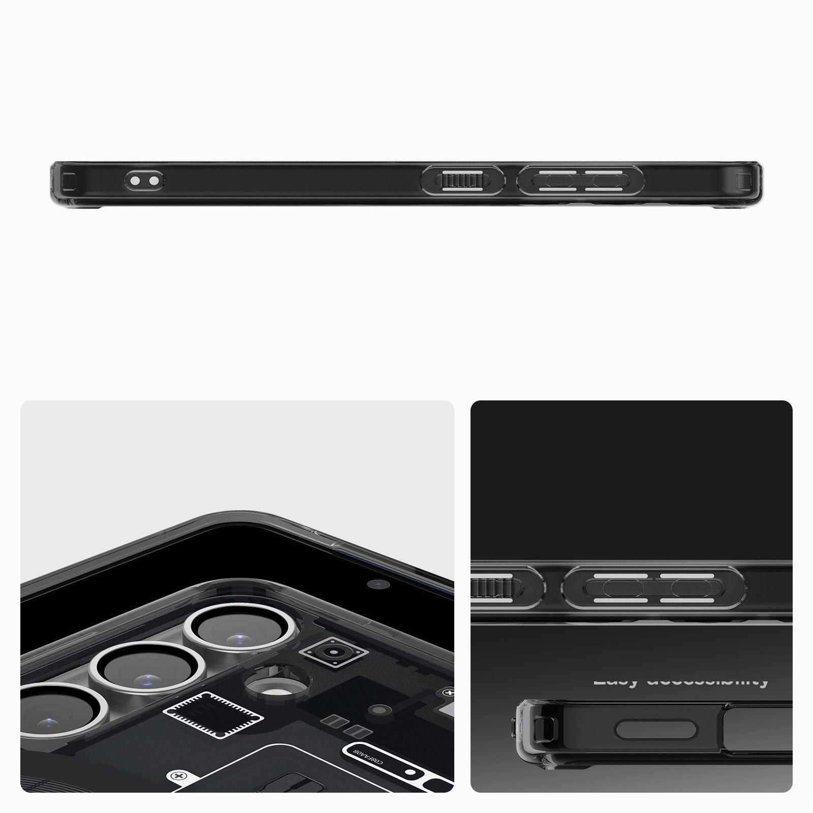 Handyhülle für Galaxy S25, Spigen Ultra Hybrid Mag mit MagSafe, Rauchfarben-Grau (Zero One)