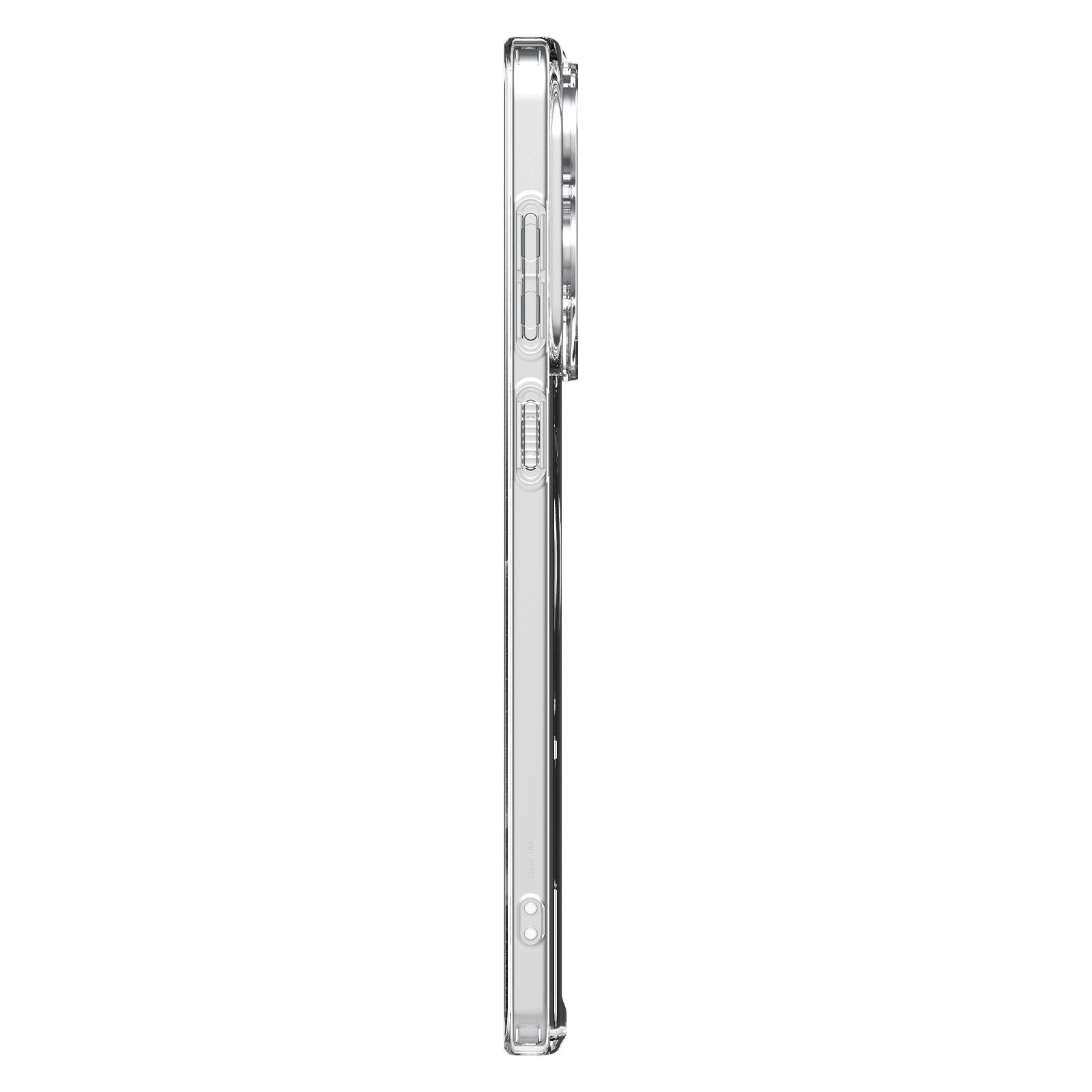 Handyhülle für Galaxy S25 Edge, Spigen Ultra Hybrid Mag mit MagSafe, Transparent-Weiß